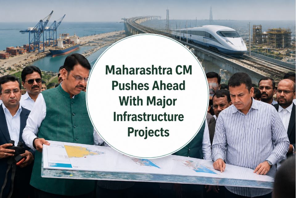 Maharashtra CM Devendra Fadnavis Reviews Vadhvan Port, Bullet Train, and Mega Infrastructure Projects in Palghar